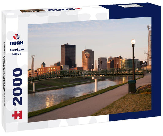 Noah Jigsaw Puzzle Dayton Ohio Downtown City Skyline Great Miami River 2000 pieces