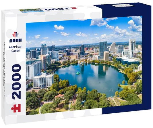 Noah Jigsaw Puzzle Orlando, Florida, USA Downtown Drone Skyline Aerial 2000 pieces