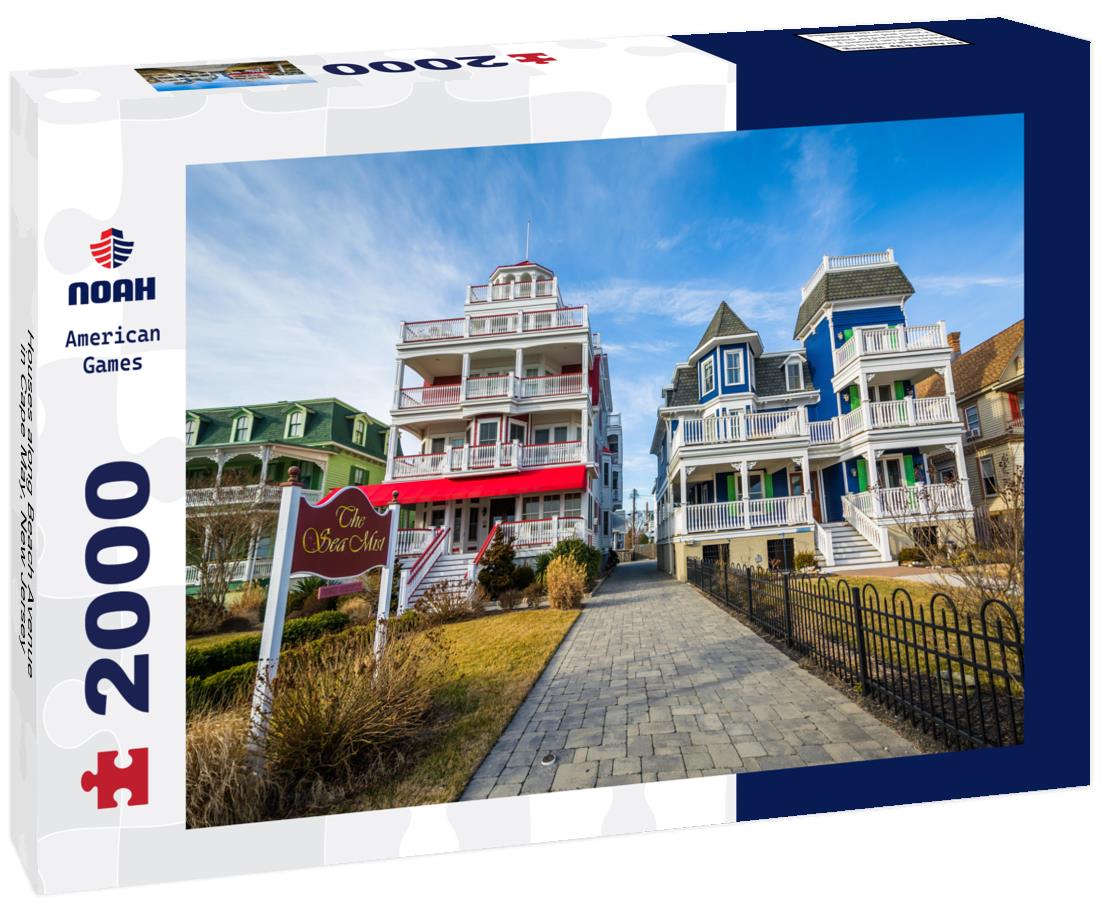 Noah Jigsaw Puzzle Houses along Beach Avenue, in Cape May, New Jersey 2000 pieces