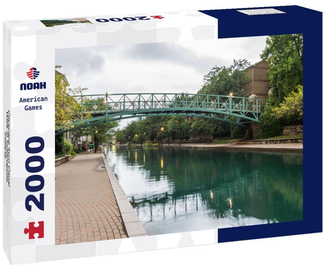 Noah Jigsaw Puzzle Cityscape from Canal Walk in Indianapolis, Indiana 2000 pieces