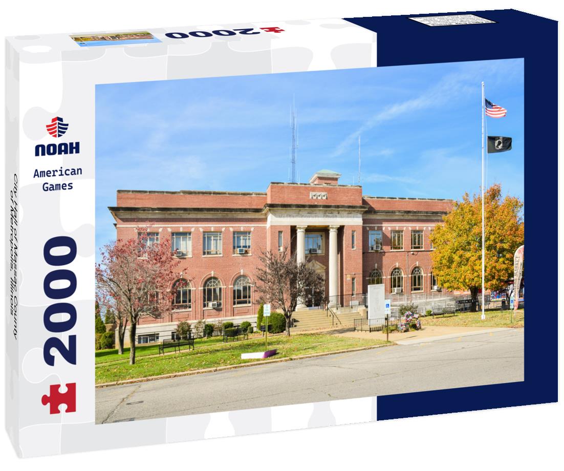 Noah Jigsaw Puzzle City Hall of Massac County of Metropolis, Illinois 2000 pieces