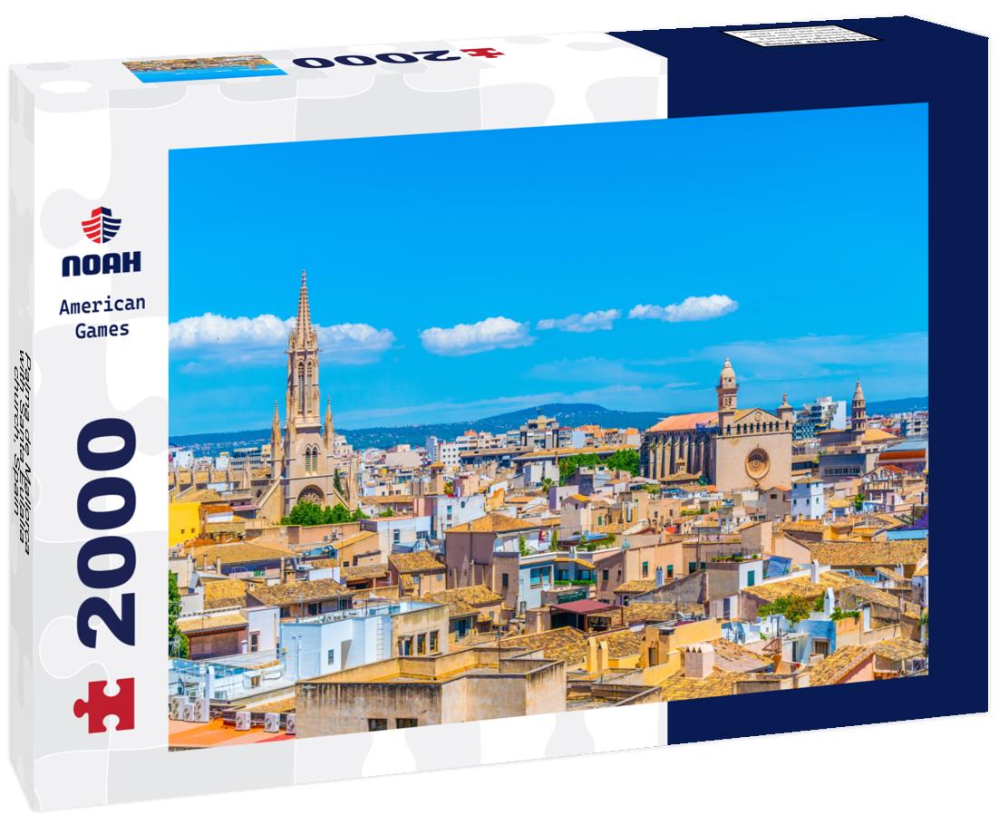 Palma de Mallorca with Santa Eulalia church, Spain 2000pc Puzzle