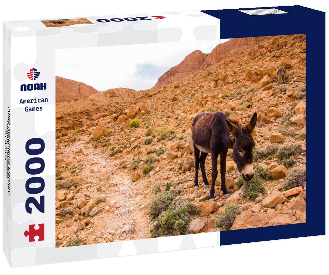 Noah Jigsaw Puzzle Atlas Mountains Donkey, Tinghir, Morocco in Africa 2000 pieces