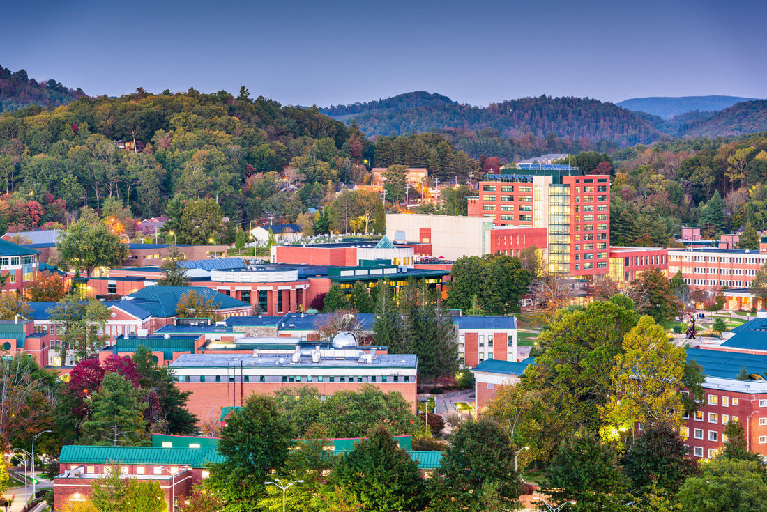 Boone, North Carolina, USA campus and town skyline 2000pc Puzzle