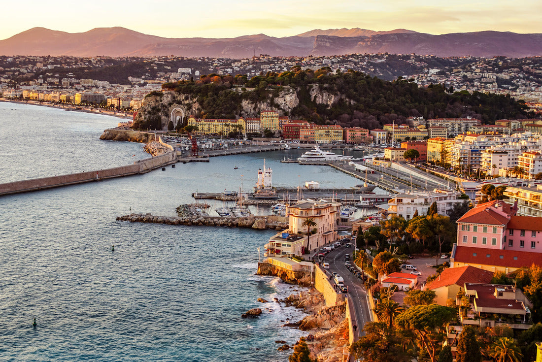 sunset over the Baie des Anges bay in Nice 2000pc Puzzle