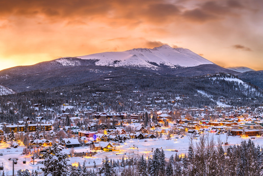Noah Jigsaw Puzzle Breckenridge, Colorado, USA Town Skyline in Winter 2000 pieces