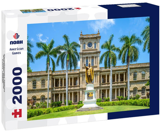 Noah Jigsaw Puzzle Kamehameha statues and State Supreme Court, Hawaii 2000 pieces