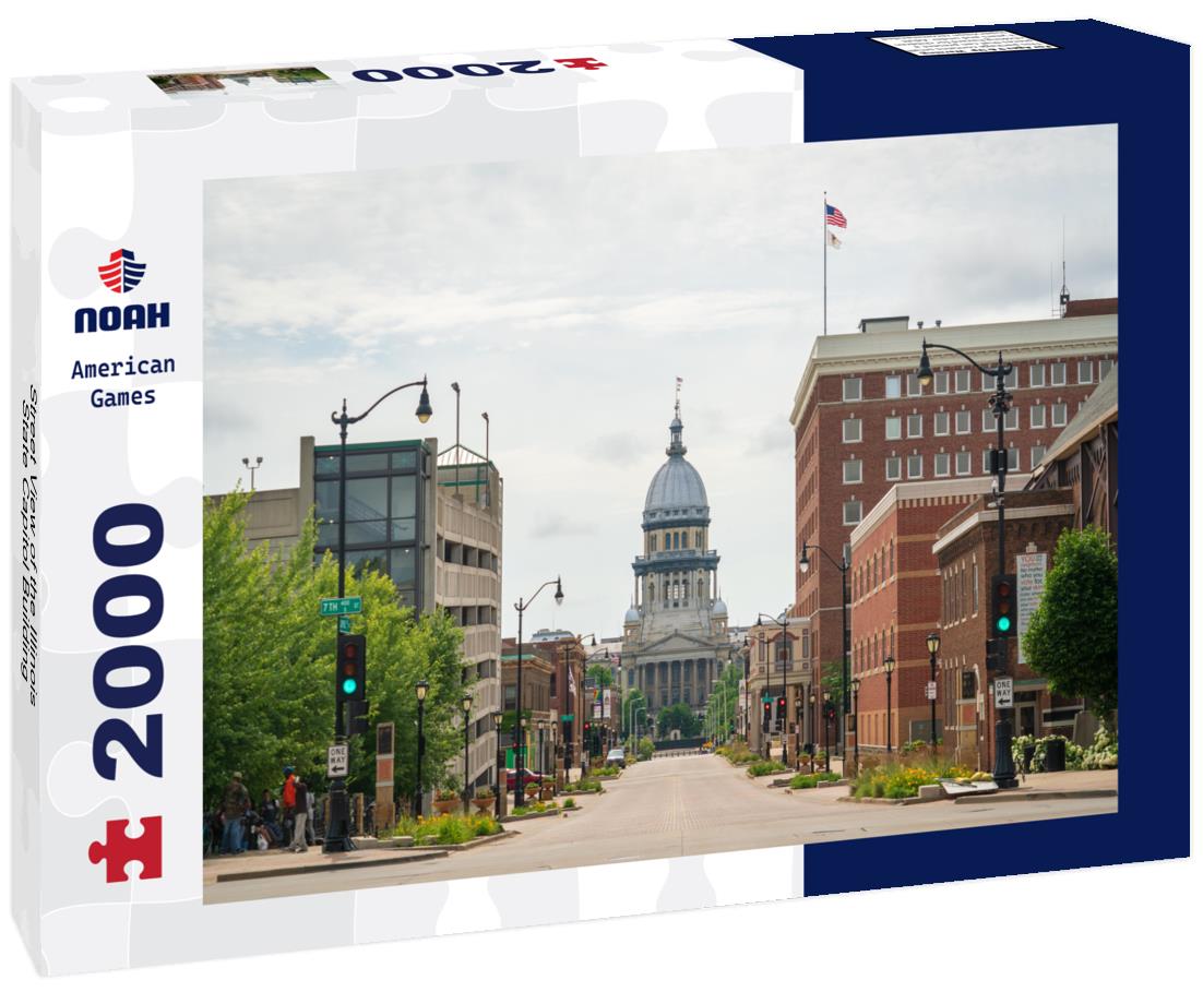 Street View of the Illinois State Capitol Building 2000pc Puzzle