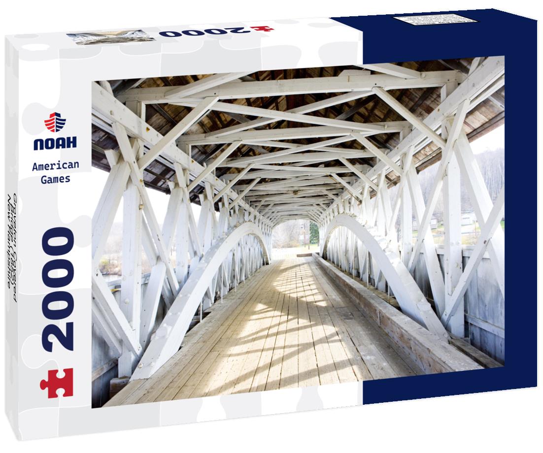 Noah Jigsaw Puzzle Groveton Covered Bridge (1852), New Hampshire, USA 2000 pieces