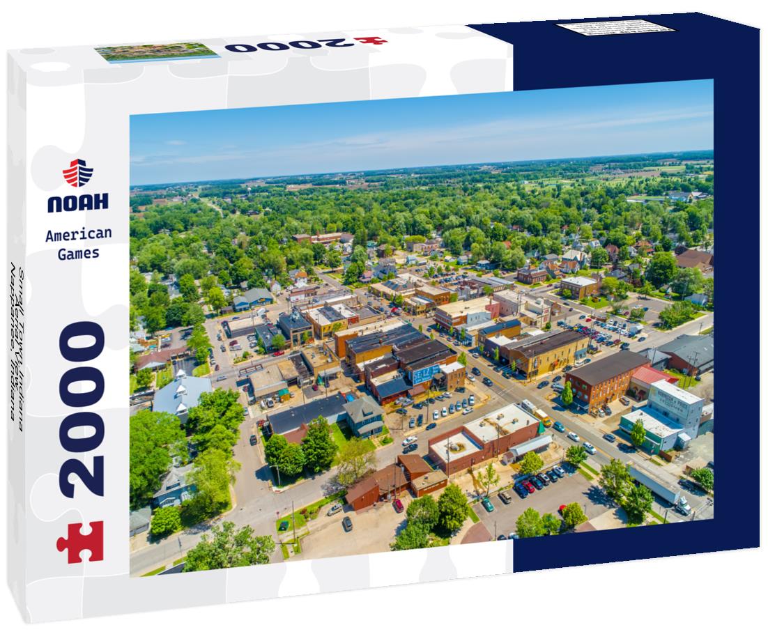 Small Town Indiana Aerial View - Nappanee, Indiana 2000pc Puzzle