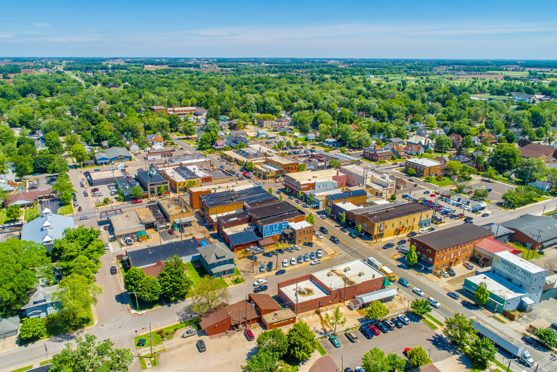 Small Town Indiana Aerial View - Nappanee, Indiana 2000pc Puzzle