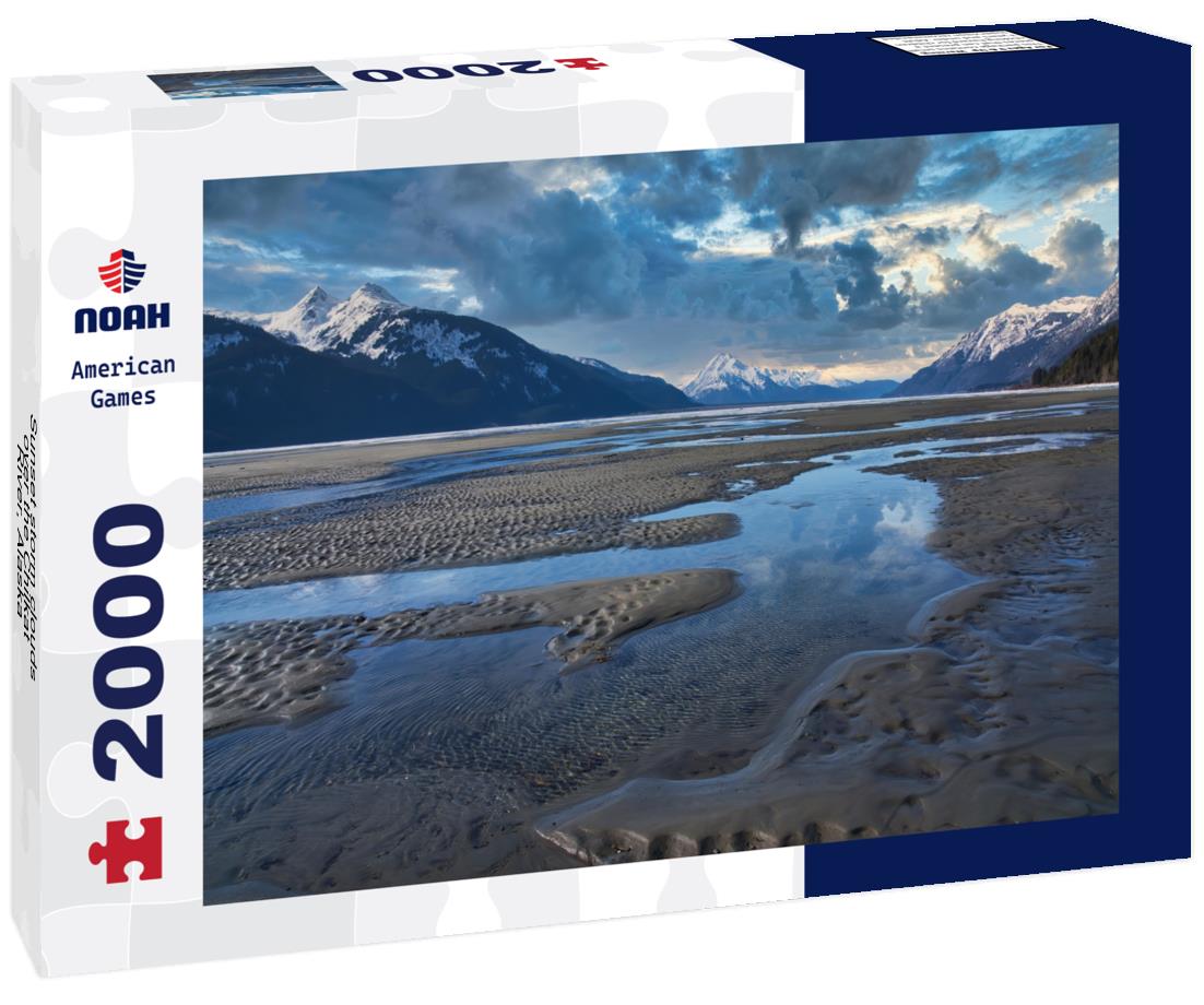 Noah Jigsaw Puzzle Sunset storm clouds over the Chilkat River, Alaska 2000 pieces