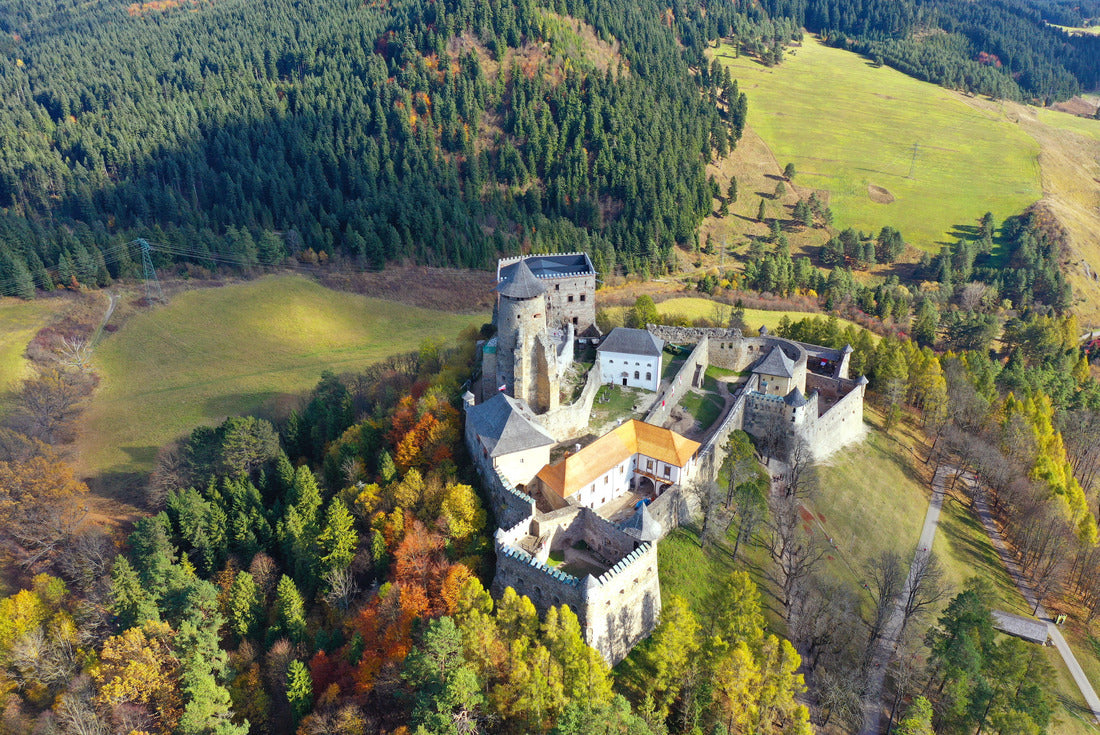 Aerial view of castle in Stara Lubovna in Slovakia 2000pc Puzzle
