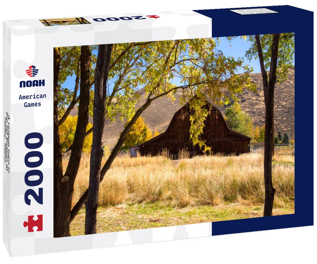 A vintage barn in the fall season at Hailey, Idaho 2000pc Puzzle