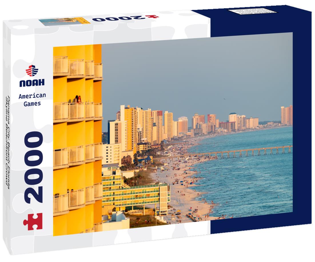 Panama City Beach Florida Skyline Beachfront Crowd 2000pc Puzzle