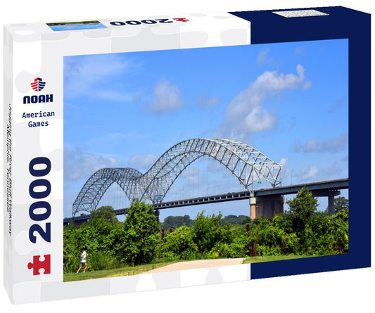 Noah Jigsaw Puzzle Jogging the River Bluff Walkway Memphis, Tennessee 2000 pieces