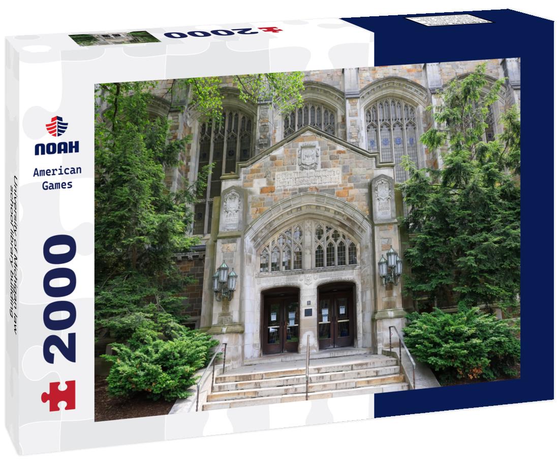 Noah Jigsaw Puzzle University of Michigan law school library building 2000 pieces