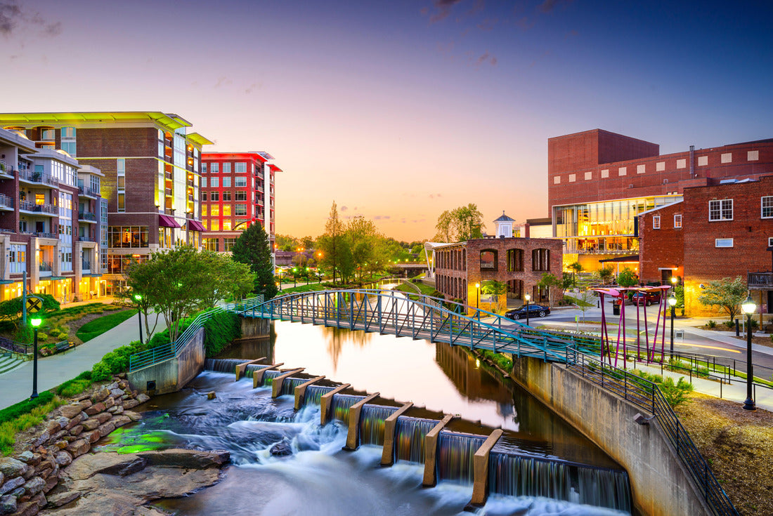 Greenville, South Carolina, USA Downtown Cityscape 2000pc Puzzle