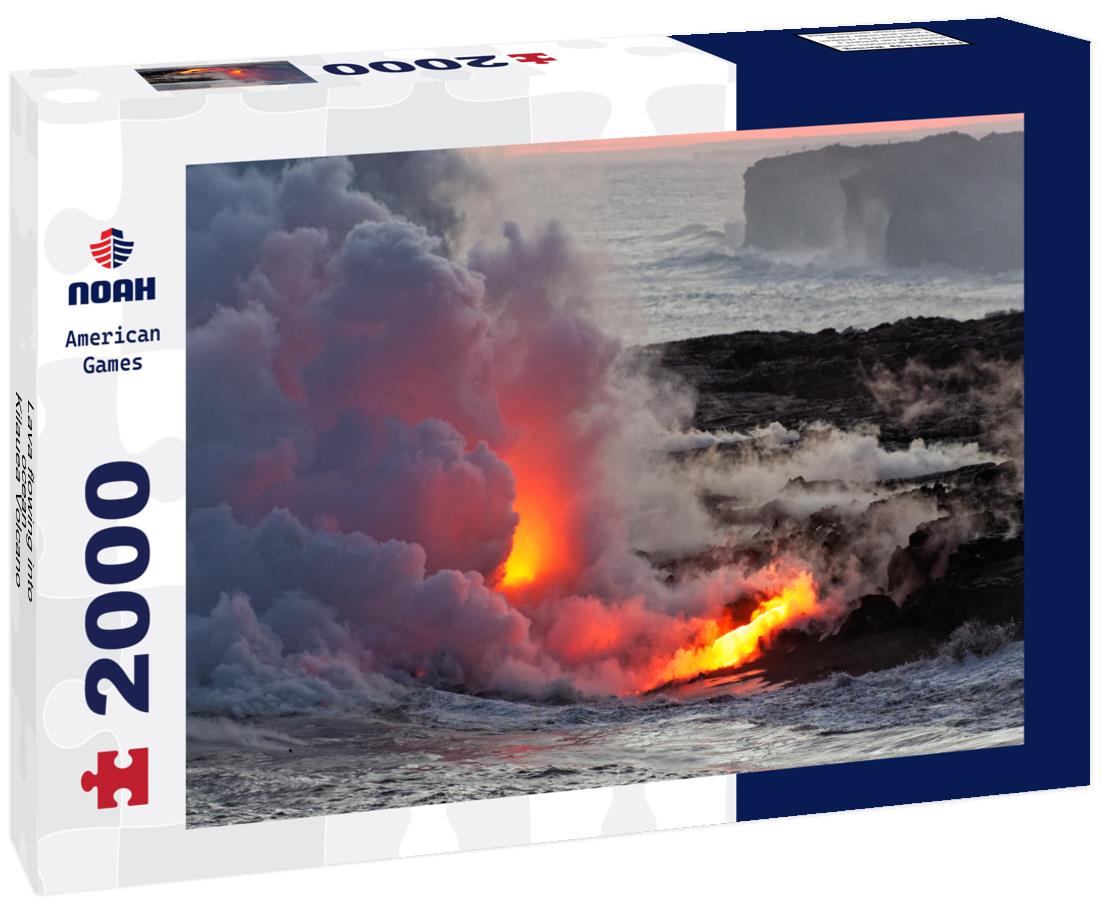 Noah Jigsaw Puzzle Lava flowing into ocean - Kilauea Volcano, Hawaii 2000 pieces