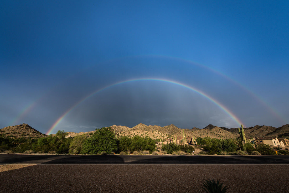 Double rainbow over desert in Queen Creek Arizona 2000pc Puzzle