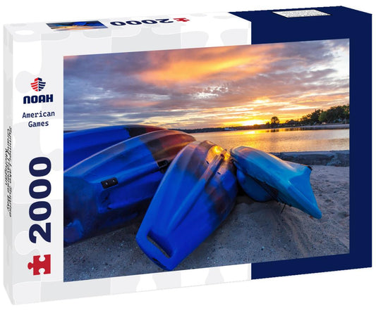 Noah Jigsaw Puzzle Summer Lake Sunrise, Grand Traverse Bay, Michigan 2000 pieces