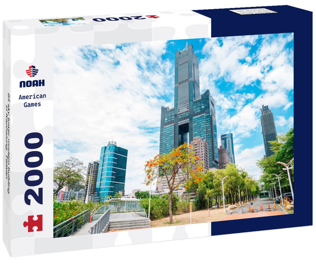 Noah Jigsaw Puzzle 85 sky tower modern building in Kaohsiung, Taiwan 2000 pieces