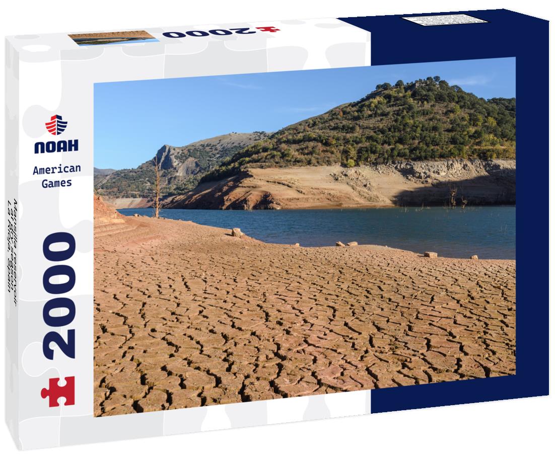 Mansilla reservoir at dry season, La Rioja, Spain 2000pc Puzzle