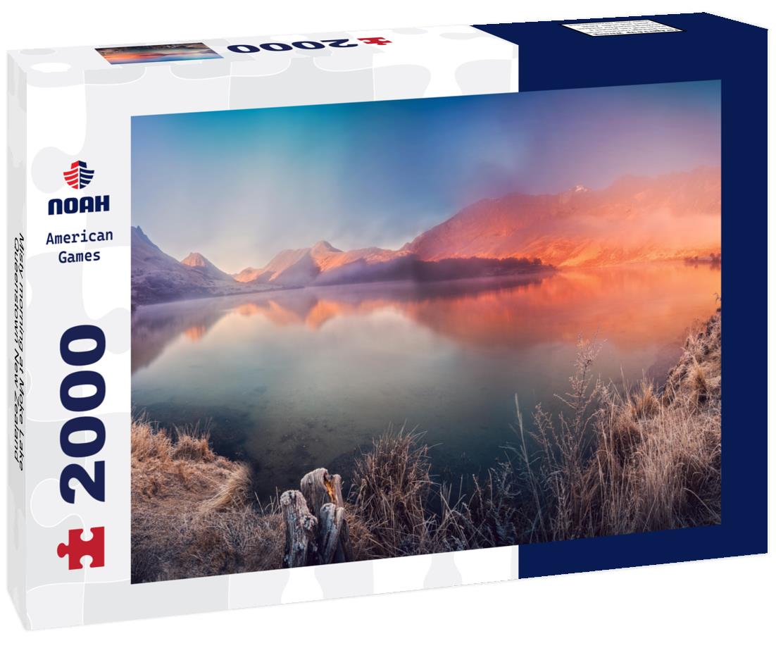 Noah Jigsaw Puzzle Misty morning at Moke Lake Queenstown New Zealand 2000 pieces