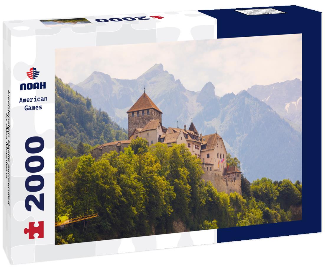 Liechtenstein Castle surrounded by Alps Mountains 2000pc Puzzle