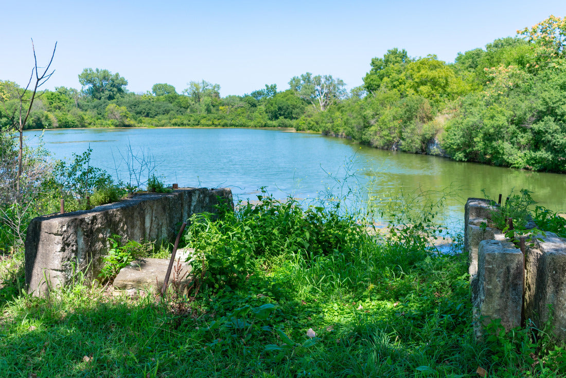 Shore of a Water Filled Quarry in Lemont Illinois 2000pc Puzzle