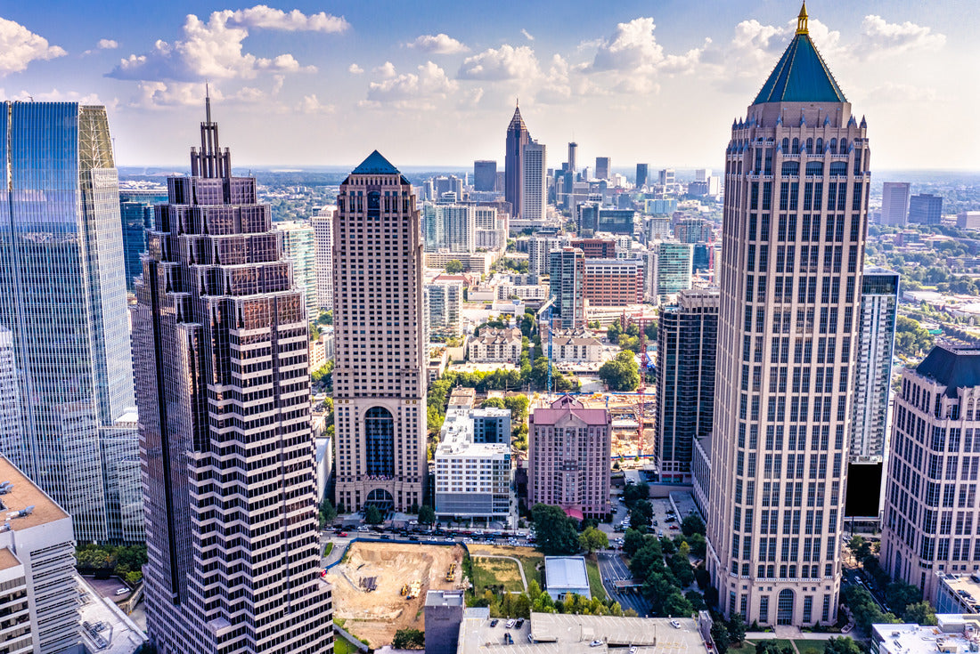 Aerial view downtown Atlanta skyline, Georgia USA 2000pc Puzzle