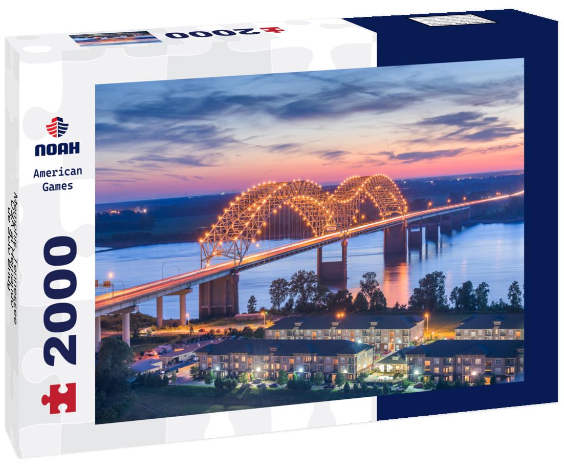 Noah Jigsaw Puzzle Memphis, Tennessee, USA at Hernando de Soto Bridg 2000 pieces