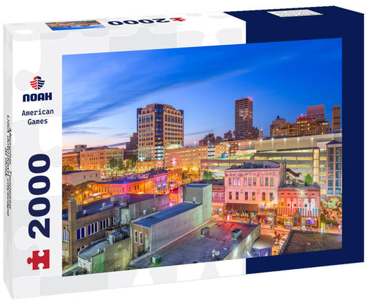 Noah Jigsaw Puzzle Memphis, Tennesse, USA downtown cityscape at dusk 2000 pieces