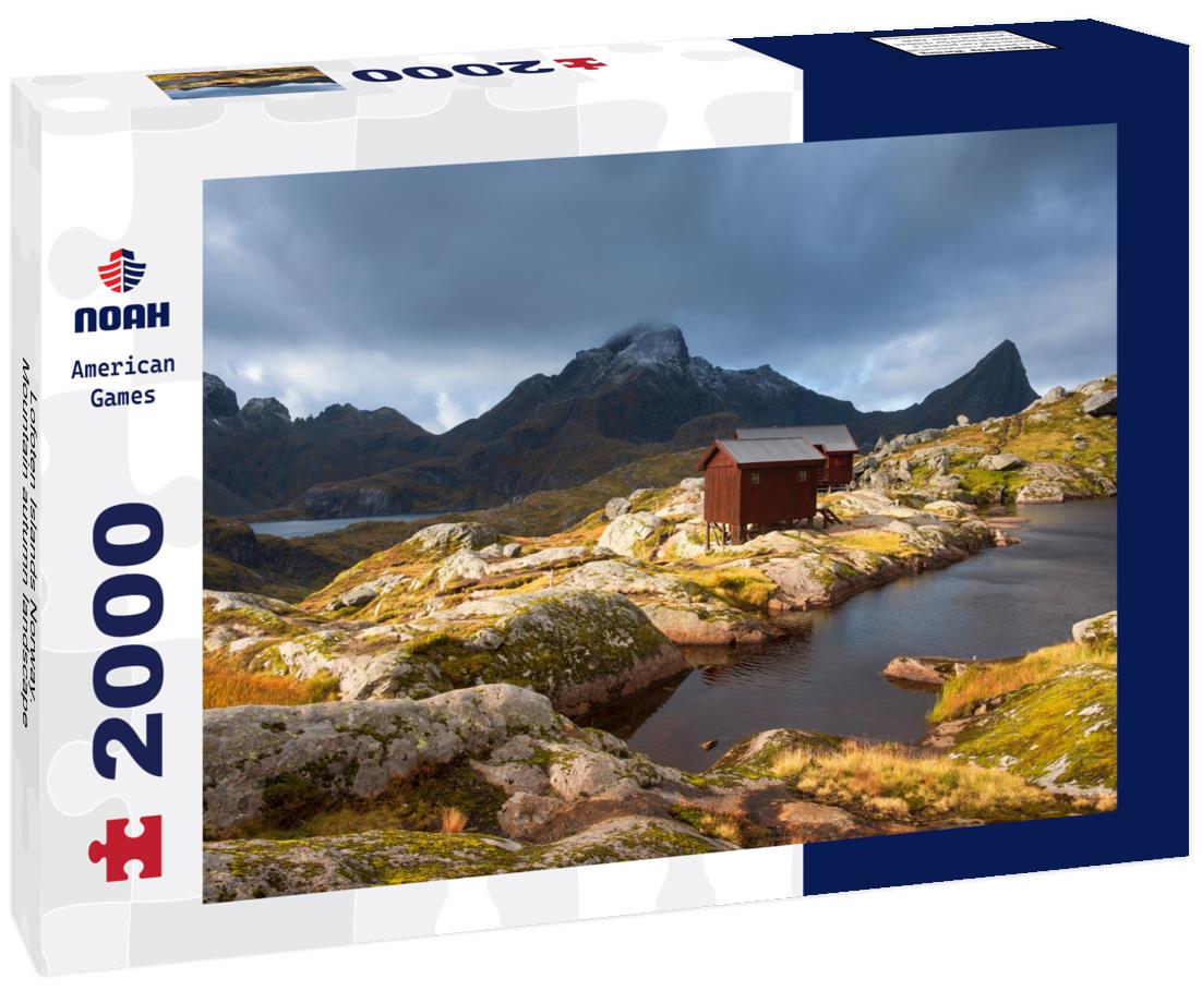 Lofoten Islands Norway. Mountain autumn landscape 2000pc Puzzle
