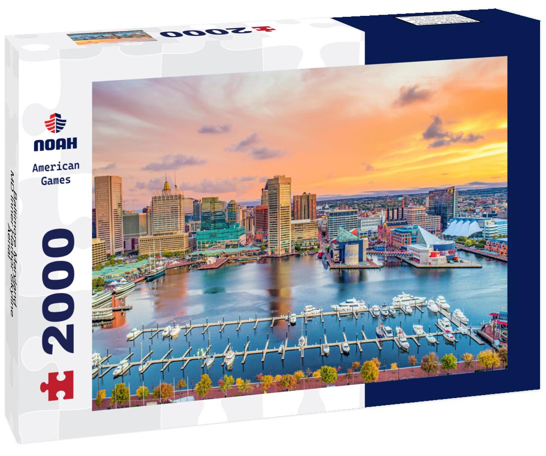 Noah Jigsaw Puzzle Baltimore Maryland MD Inner Harbor Skyline Aerial 2000 pieces