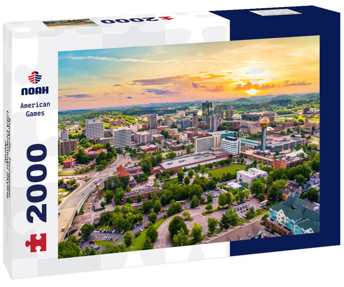 Noah Jigsaw Puzzle Knoxville, Tennessee, USA Downtown Skyline Aerial 2000 pieces
