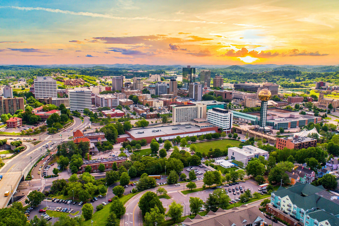 Noah Jigsaw Puzzle Knoxville, Tennessee, USA Downtown Skyline Aerial 2000 pieces
