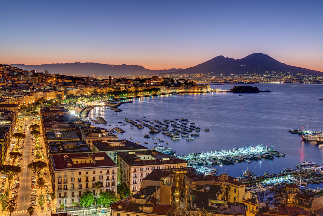 Naples and Mount Vesuvius in Italy before sunrise 2000pc Puzzle