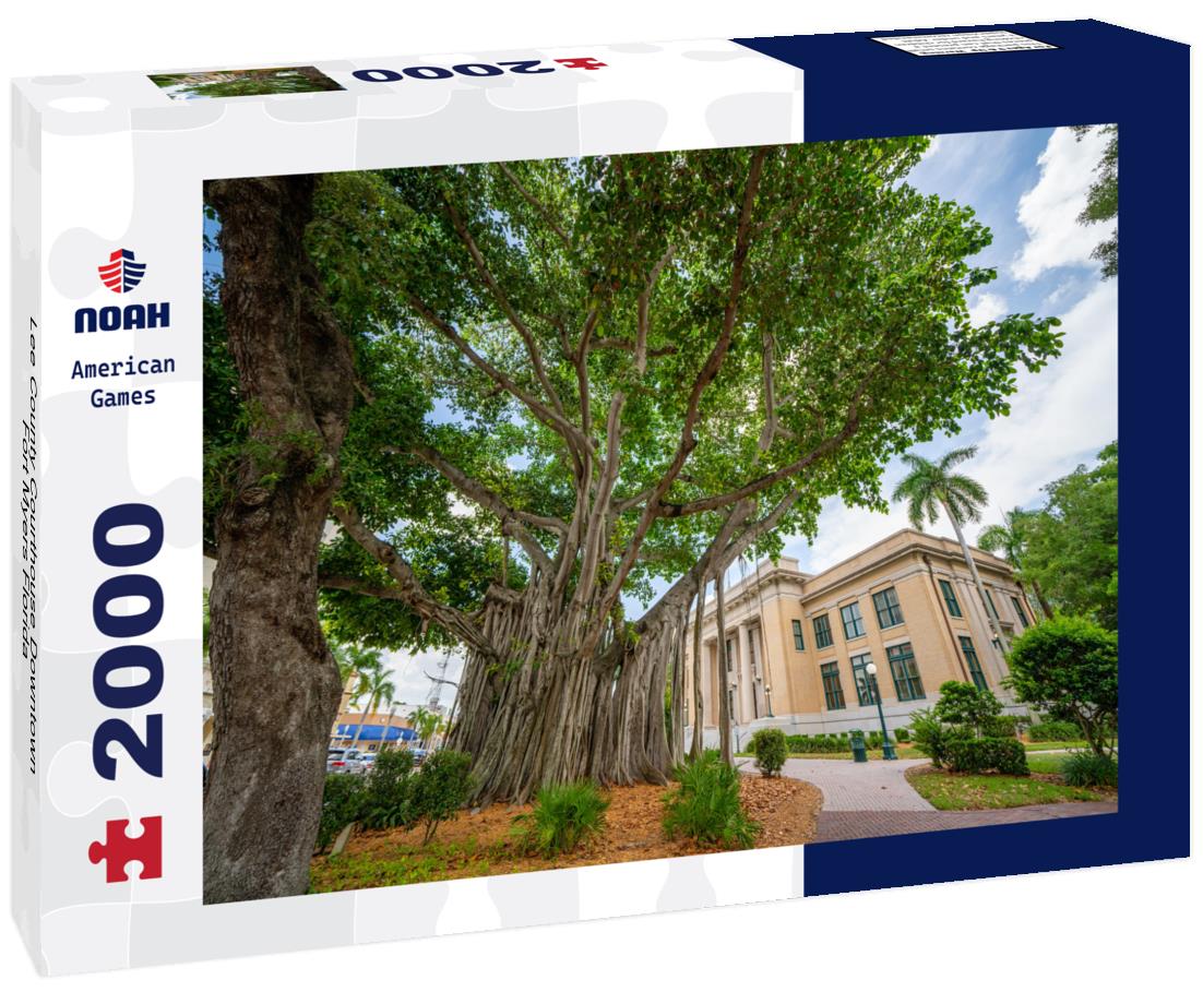 Noah Jigsaw Puzzle Lee County Courthouse Downtown Fort Myers Florida 2000 pieces