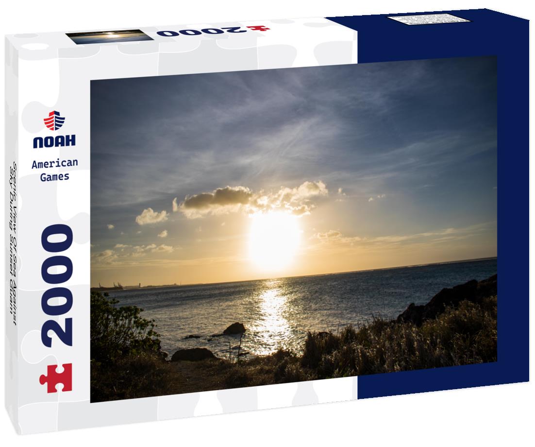 Scenic View Of Sea Against Sky During Sunset Guam 2000pc Puzzle