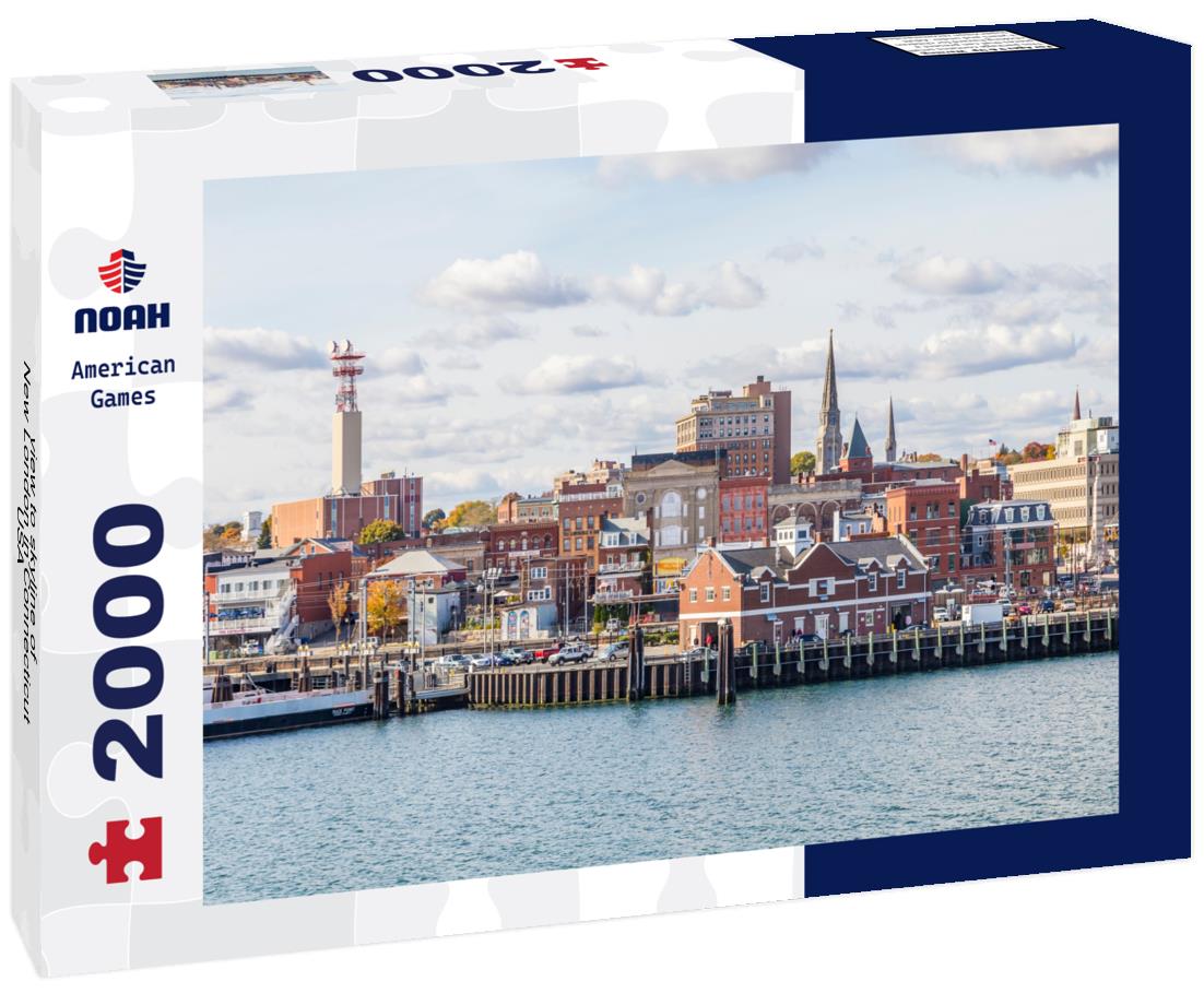 skyline of New London in Connecticut, USA 2000pc Puzzle