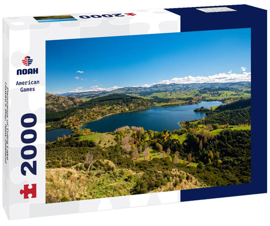 Noah Jigsaw Puzzle Panorama of Tutira Lake, Hawke's Bay, New Zealand 2000 pieces