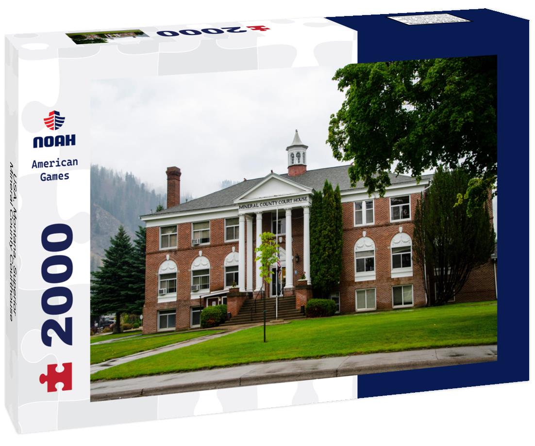 Noah Jigsaw Puzzle USA, Montana, Superior, Mineral County Courthouse 2000 pieces