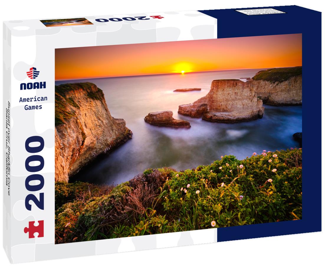 Sunset over Sharkfin Cove, Santa Cruz, California 2000pc Puzzle