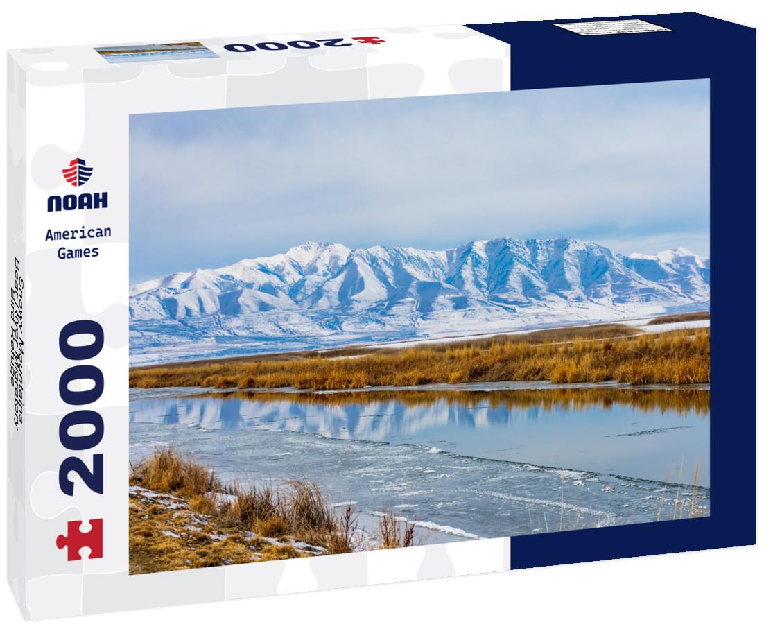 Noah Jigsaw Puzzle Snowy Mountains, Bear River Migratory Bird Refuge 2000 pieces