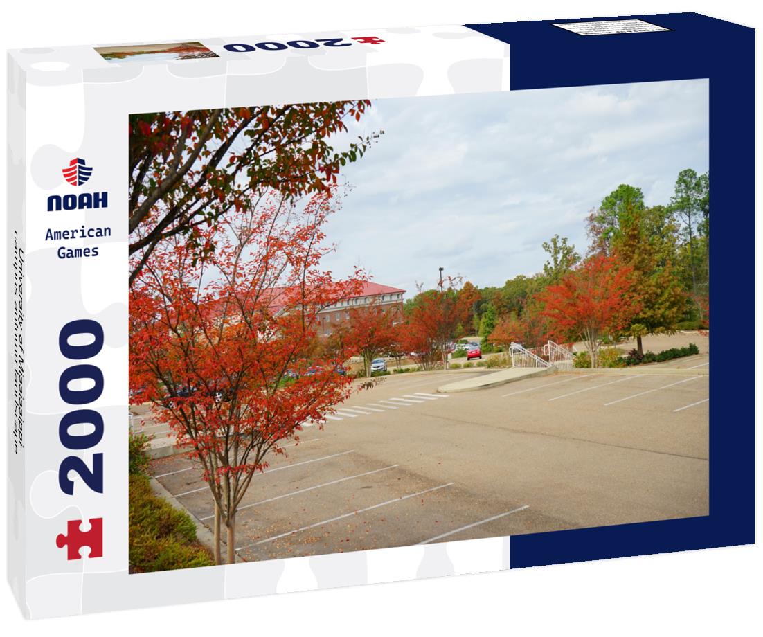 Noah Jigsaw Puzzle University of Mississippi campus autumn landscape 2000 pieces