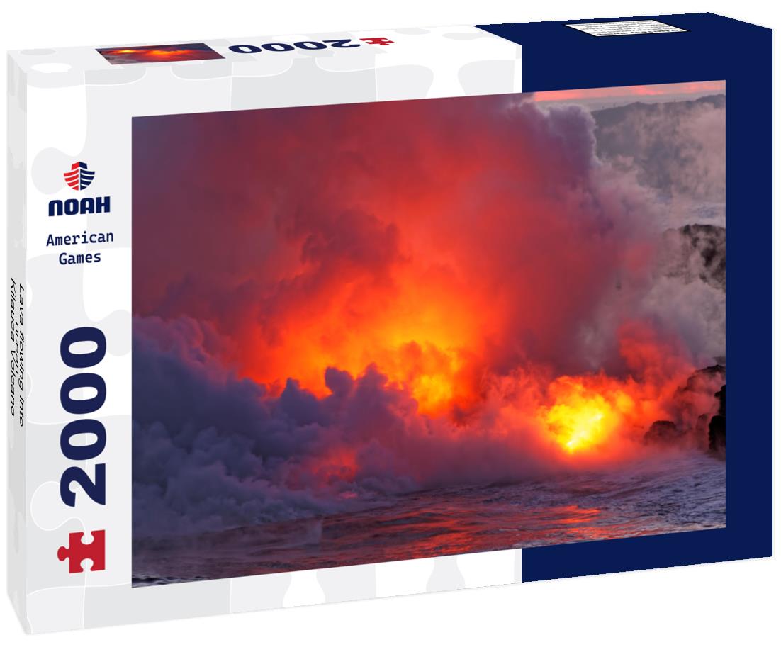 Noah Jigsaw Puzzle Lava flowing into ocean - Kilauea Volcano, Hawaii 2000 pieces