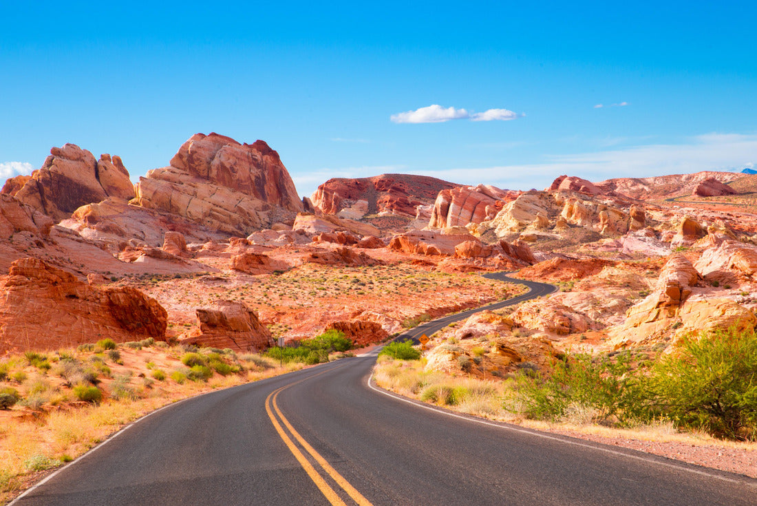 Road through Valley of Fire State Park in Nevada 2000pc Puzzle