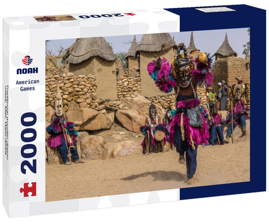 Noah Jigsaw Puzzle Traditional wooden dogon mask, Mali, West Africa 2000 pieces