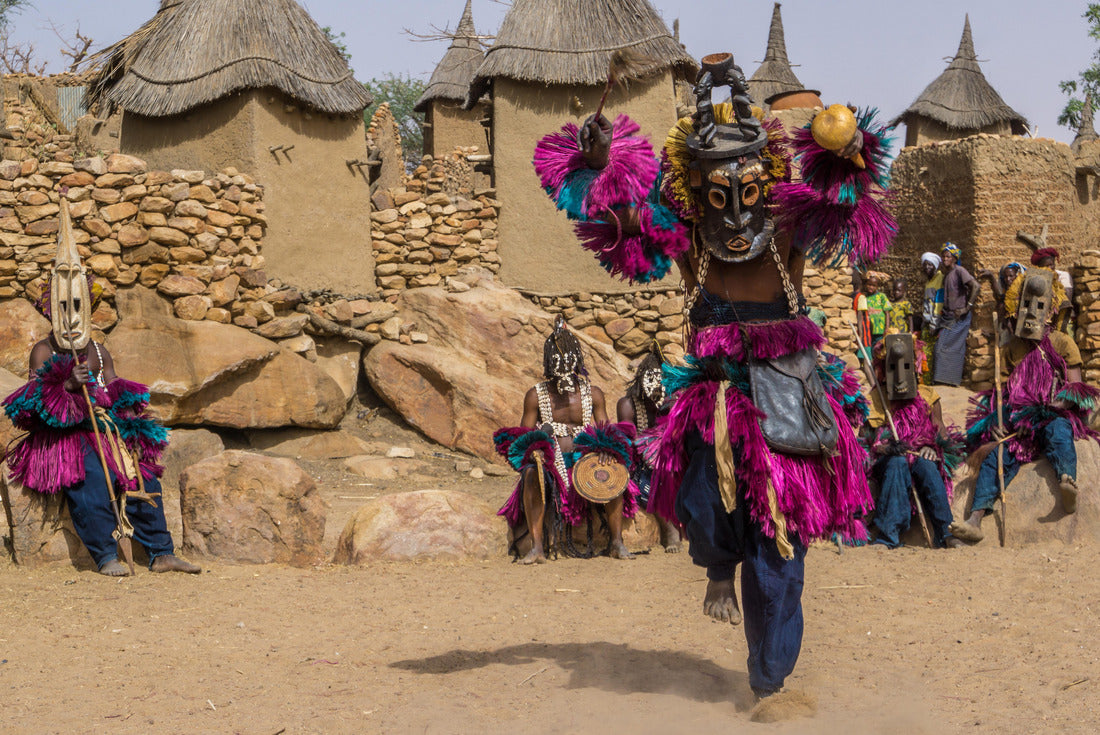 Traditional wooden dogon mask, Mali, West Africa 2000pc Puzzle